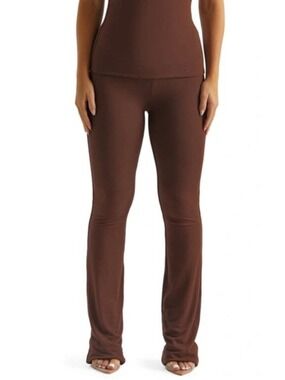Women's Naked Wardrobe Brown Boot Cut Pants Size L